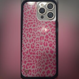 Wildflower Pink Leopard Print 15 Pro Max Case